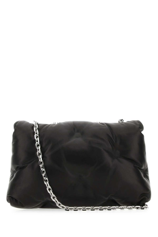 Black nappa leather medium Glam Slam shoulder bag MAISON MARGIELA (S56WG0169P4300)