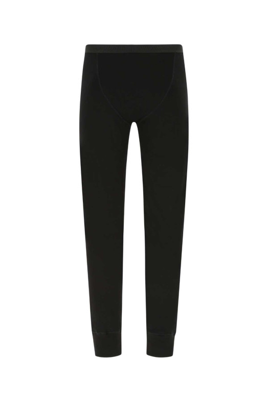 Черные эластичные хлопковые леггинсы TOM FORD (T4LM11040)