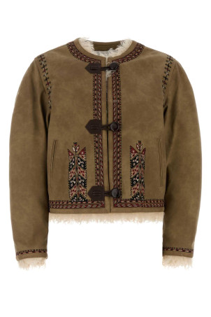 Cappuccino synthetic leather Cely jacket ISABEL MARANT ETOILE (VE0515FAC3A02E)