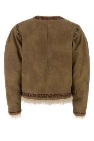Cappuccino synthetic leather Cely jacket ISABEL MARANT ETOILE (VE0515FAC3A02E)