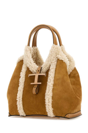 Beige suede T Timeless handbag TOD'S (XBWTSBA91M0UTA)