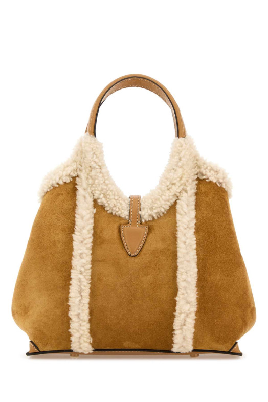 Бежевая замшевая сумка T Timeless TOD'S (XBWTSBA91M0UTA) TOD'S