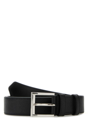 Black leather belt Black PRADA (2CC672053)