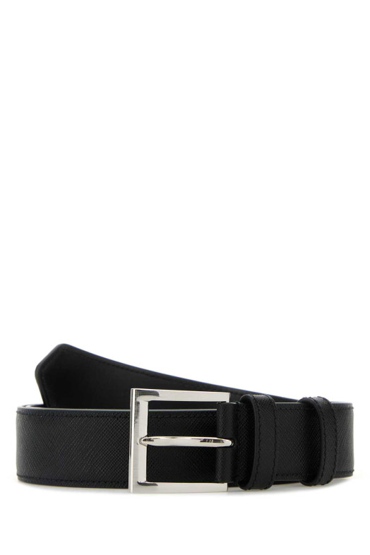 Black leather belt Black PRADA (2CC672053)