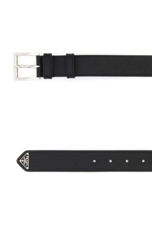 Black leather belt Black PRADA (2CC672053)