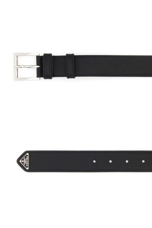 Black leather belt Black PRADA (2CC672053)