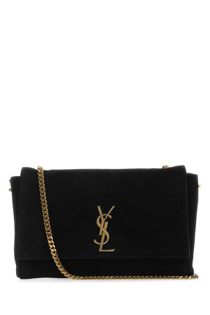 Black suede medium Kate shoulder bag Black SAINT LAURENT (5538040UD7W)