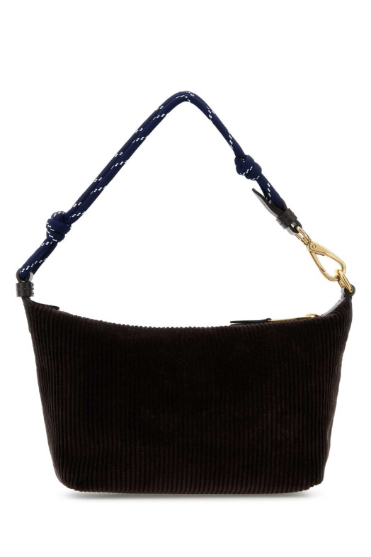 Dark brown corduroy shoulder bag MIU MIU (5NE8412IG4)