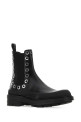 Black leather Boxcar ankle boots Black ALEXANDER MCQUEEN (730094WHSWV)