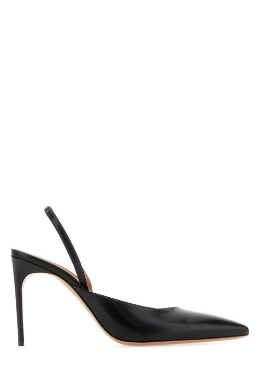 Black leather pumps Black MALONE SOULIERS (GILLIAN901)