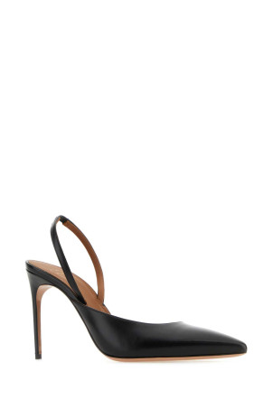Black leather pumps Black MALONE SOULIERS (GILLIAN901)
