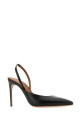 Black leather pumps Black MALONE SOULIERS (GILLIAN901)
