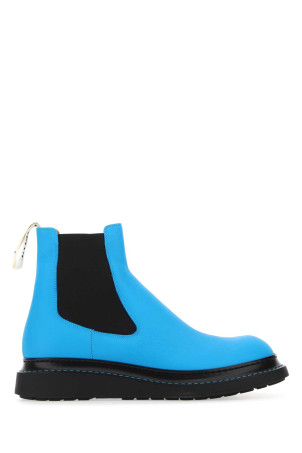 Fluo light-blue leather ankle boots LOEWE (M816S05X19)
