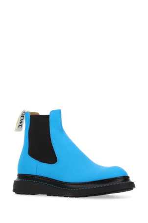 Fluo light-blue leather ankle boots LOEWE (M816S05X19)