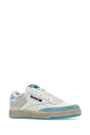 Two-tone leather and suede Club C sneakers REEBOK (RMIA011C99LEA005)