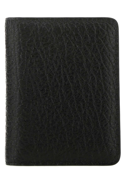 Black leather card holder MAISON MARGIELA (S56UI0128P4455)