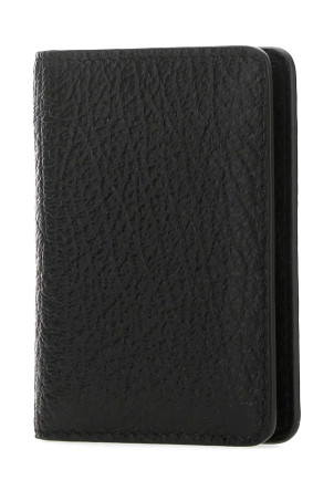 Black leather card holder MAISON MARGIELA (S56UI0128P4455)