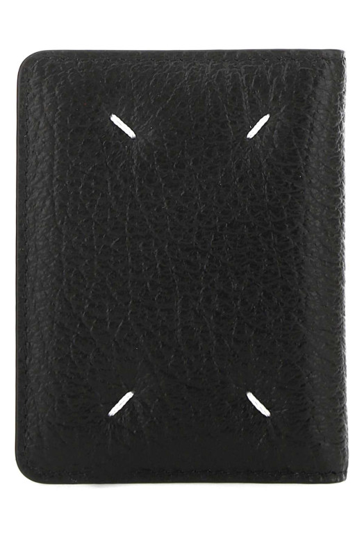 Black leather card holder MAISON MARGIELA (S56UI0128P4455)