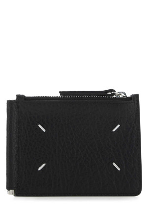 Black leather card holder MAISON MARGIELA (SA1UI0022P4455)