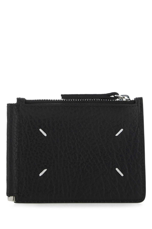 Black leather card holder MAISON MARGIELA (SA1UI0022P4455)