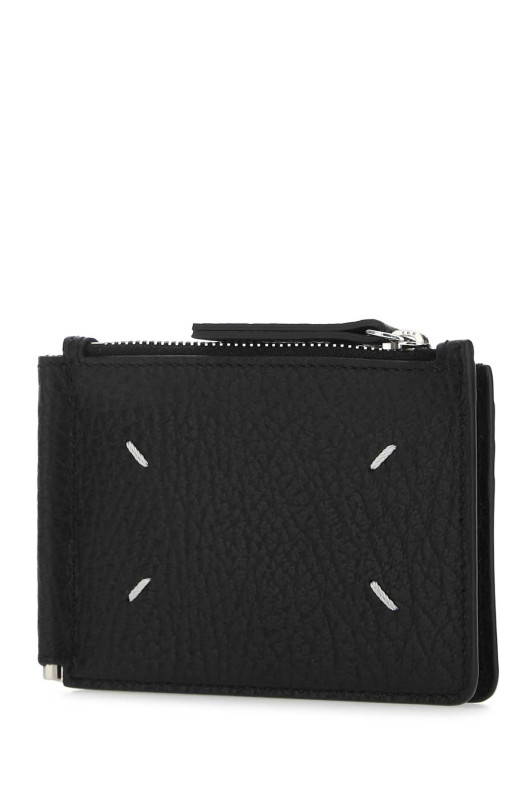 Black leather card holder MAISON MARGIELA (SA1UI0022P4455)