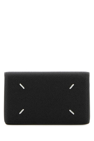 Black leather card holder MAISON MARGIELA (SA3VX0005P4745)