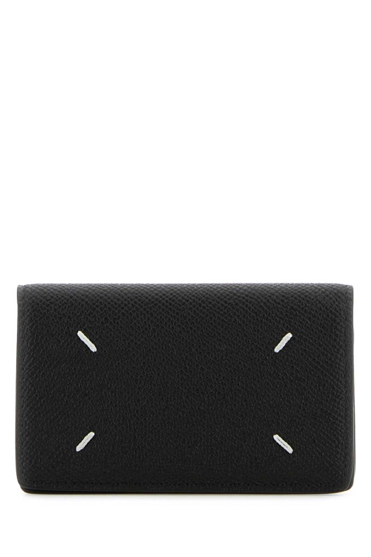 Black leather card holder MAISON MARGIELA (SA3VX0005P4745)