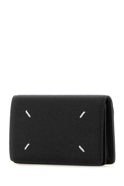 Black leather card holder MAISON MARGIELA (SA3VX0005P4745)