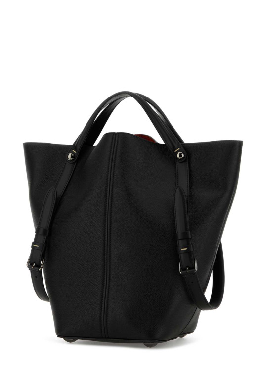 Black leather bucket bag MAISON MARGIELA (SB1WD0039P7268)