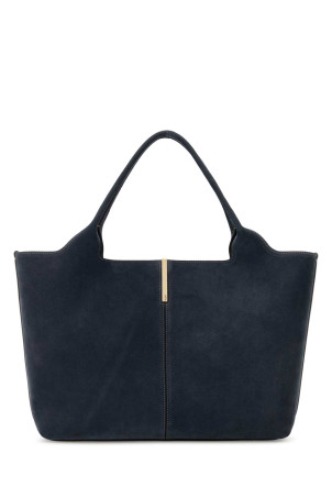Navy blue suede shopping bag TOD'S (XBWEBRA0250XBL)