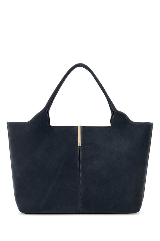 Navy blue suede shopping bag TOD'S (XBWEBRA0250XBL)