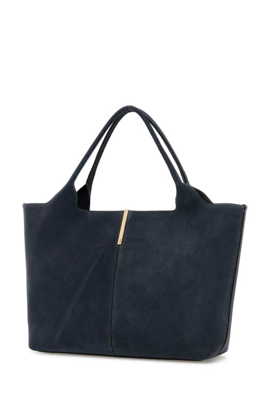 Navy blue suede shopping bag TOD'S (XBWEBRA0250XBL)
