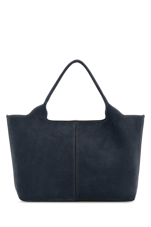 Navy blue suede shopping bag TOD'S (XBWEBRA0250XBL)