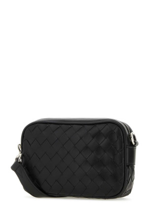 Black leather Intrecciato Mini crossbody bag BOTTEGA VENETA (765911V2HL1)