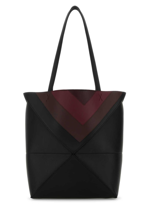 Черная кожаная сумка Puzzle Fold LOEWE (A779G50X96)