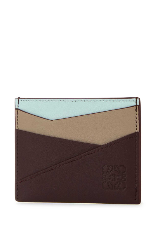Многоцветный кожаный держатель для карт Puzzle LOEWE (C510Q77X06)
