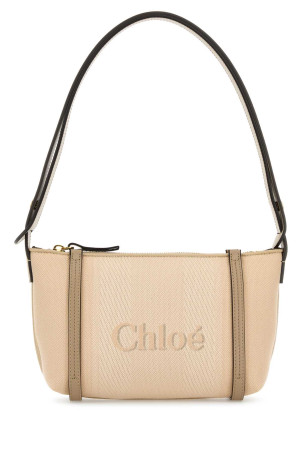 Sand canvas Carry shoulder bag CHLOE (CH25UP566O65)