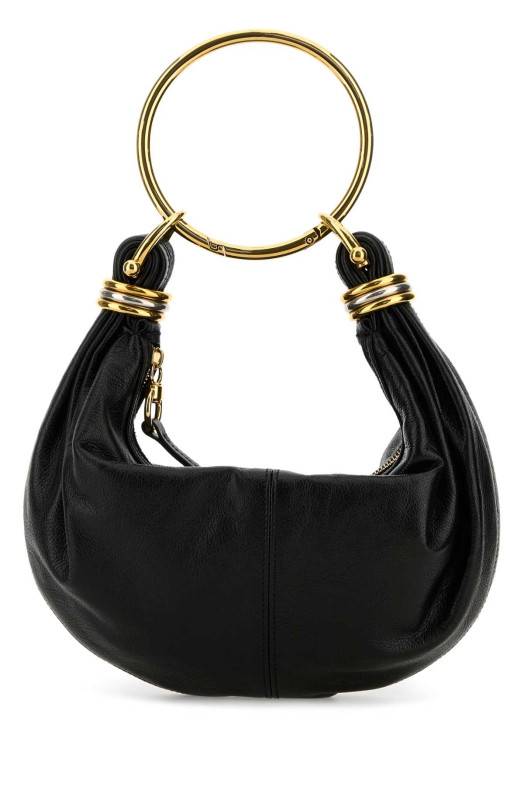 Черная кожаная сумка-браслет CHLOE (CHC24AS611N72) CHLOÉ