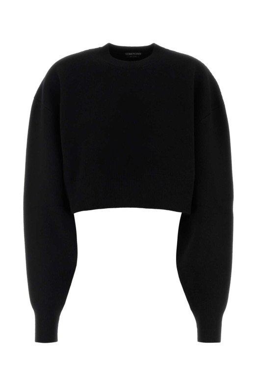 Black wool blend oversize sweater TOM FORD (MAK1414YAX983)