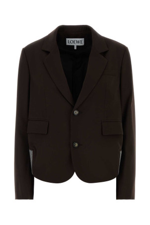 Chocolate wool blazer Brown LOEWE (S540Y03XBN)