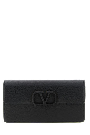 Wallet on chain Valentino Garavani VLogo Signature Black