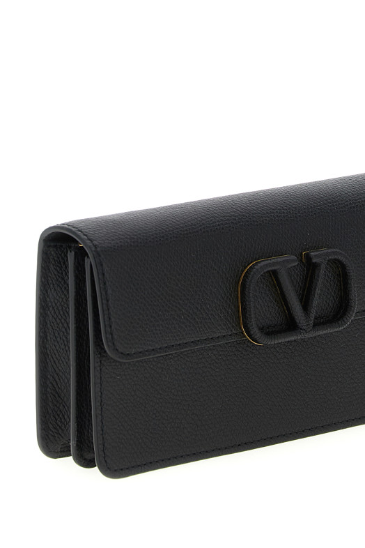 Кошелек на цепочке Valentino Garavani VLogo Signature Black W0P0S93RQR0NO