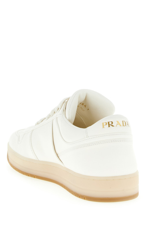 Кожаные кроссовки Бежевые PRADA 2EE364FD001038F0304