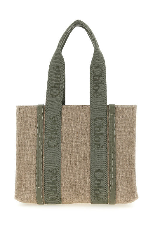Medium 'Woody' shopping bag Green