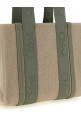 Medium 'Woody' shopping bag Green