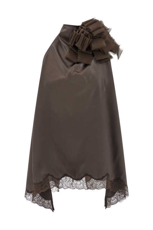 'Blouse 01' top Brown