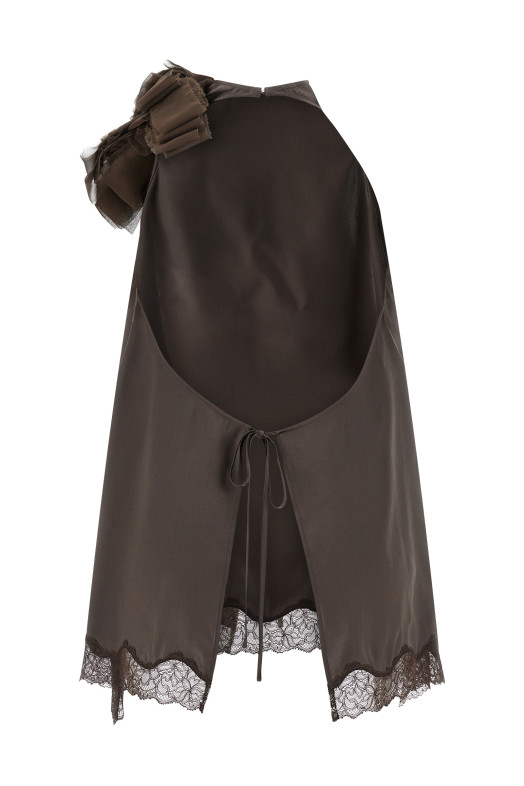 'Blouse 01' top Brown