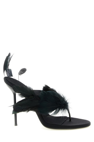 Мюлі «Lidia Feather Thong» Чорні PX1821XCRPFBLACK