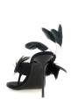 'Lidia Feather Thong' mules Black