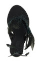 'Lidia Feather Thong' mules Black